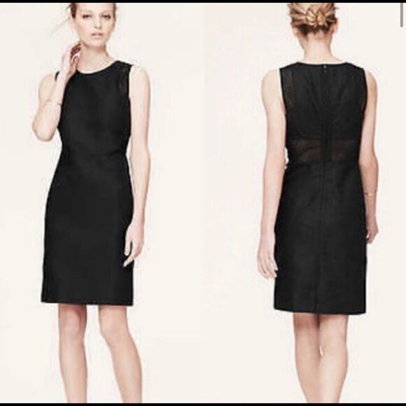 Ann Taylor Loft Black Linen Dress - Picture 1 of 4